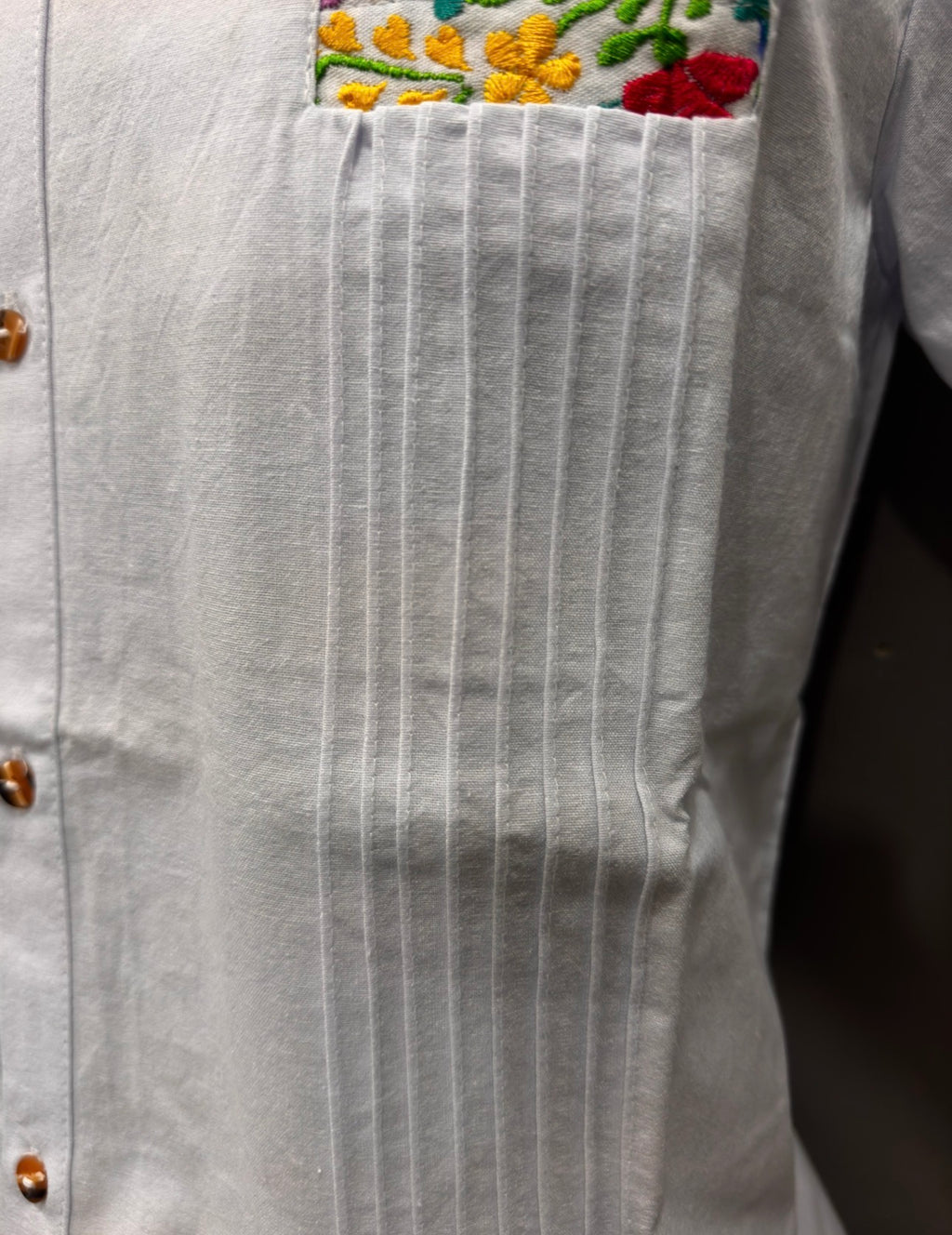 Guayabera sanantonino blanco