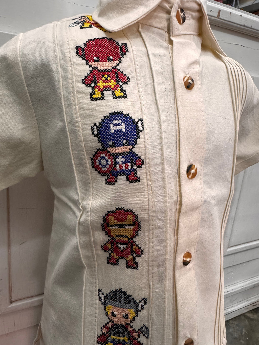 camisa "súper héroes"