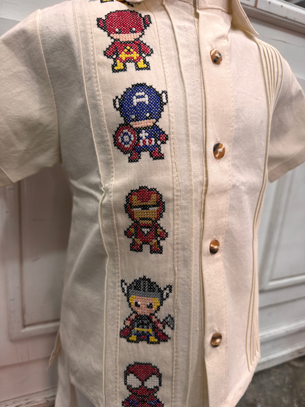 camisa "súper héroes"
