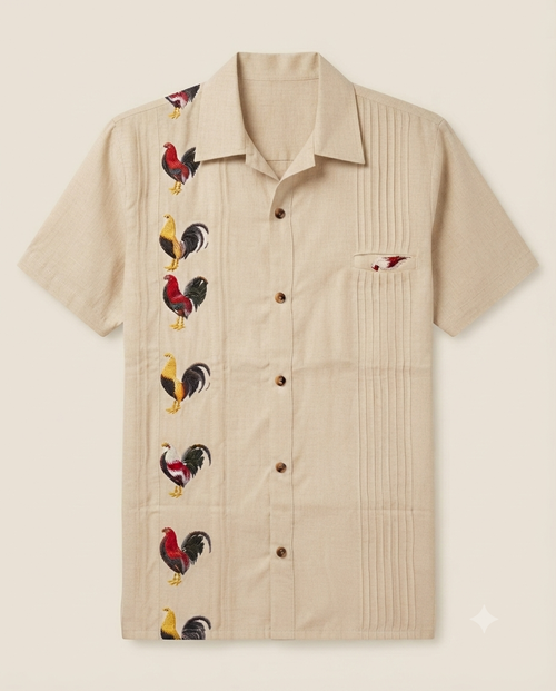 Camisa de gallos - Casa Ximago