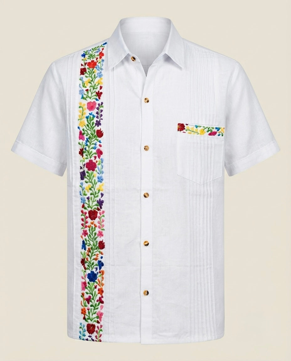 Guayabera sanantonino blanco - Casa Ximago